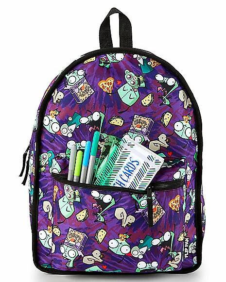Wholesale ✨ Gir Pig Reversible 🎒 Backpack - Invader Zim 🔥 12 Wholesale ✨ Gir Pig Reversible 🎒 Backpack - Invader Zim 🔥 - Image 11