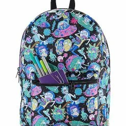 Hot Sale 😍 Rick and Morty All Over Print Portal 🎒 Backpack 💯 -Spencer's Shop 03886033 e
