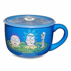 Promo 😉 Portal Rick and Morty Soup Mug with Lid - 24 oz. ❤️