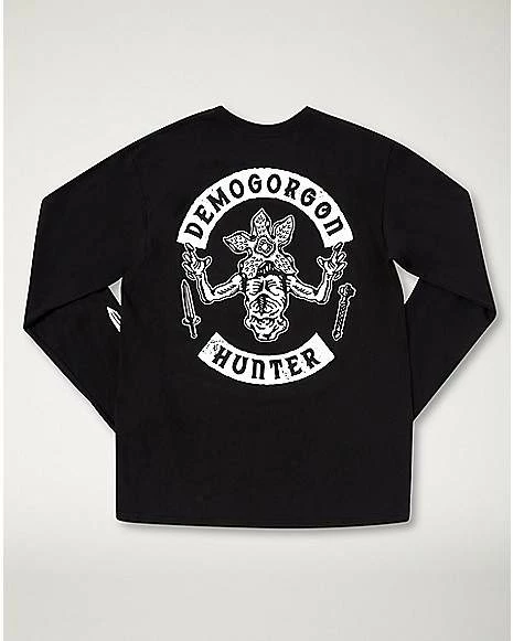 Discount ๐ Demogorgon Hunter Long Sleeve T ๐ Shirt - Stranger Things ๐ 4 Discount ๐ Demogorgon Hunter Long Sleeve T ๐ Shirt - Stranger Things ๐ - Image 2