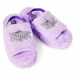 Cheap 🧨 Fuzzy Purple Spa Slippers - Bratz 😀