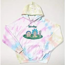 Hot Sale ✨ Tie Dye Portal Heads Rick and Morty Hoodie ✔️