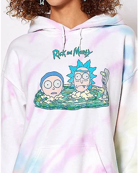 Hot Sale ✨ Tie Dye Portal Heads Rick and Morty Hoodie ✔️ - Image 2