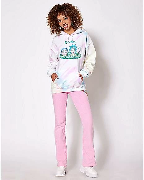 Hot Sale ✨ Tie Dye Portal Heads Rick and Morty Hoodie ✔️ - Image 3
