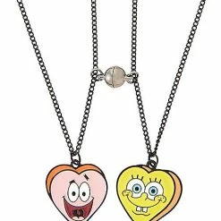 New 🎁 Multi-Pack SpongeBob SquarePants Magnetic Bestie Necklaces - 2 Pack 🎉