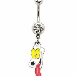 Buy 😍 CZ Spunky Dangle Belly Ring 14 Gauge - Rocko's Modern Life 😉