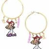 Outlet 👍 Bratz Yasmin Hoop Dangle Earrings ⌛ 1 Outlet 👍 Bratz Yasmin Hoop Dangle Earrings ⌛ -Spencer's Shop 03988375 a