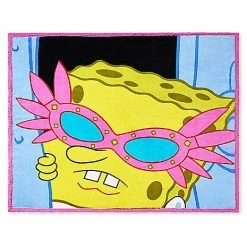 Buy 😀 Sunglasses SpongeBob SquarePants Sherpa Fleece Blanket 🔥