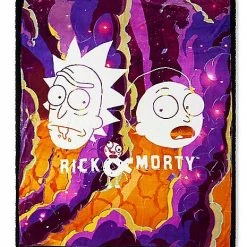 Cheap 😀 Swirl Rick & Morty Fleece Blanket - Rick and Morty 💯