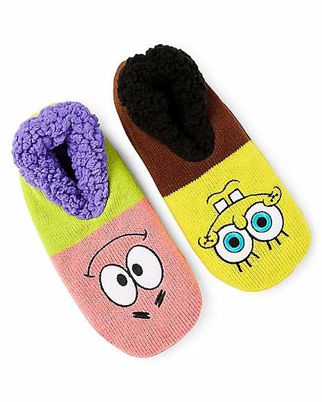 Budget ๐ SpongeBob SquarePants and Patrick Star Slipper ๐งฆ Socks ๐ - Image 2