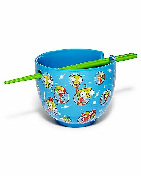 New π₯° Invader Zim Bowl with Chopsticks 22 oz. - Nickelodeon π 2 New π₯° Invader Zim Bowl with Chopsticks 22 oz. - Nickelodeon π