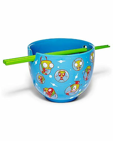 New π₯° Invader Zim Bowl with Chopsticks 22 oz. - Nickelodeon π 3 New π₯° Invader Zim Bowl with Chopsticks 22 oz. - Nickelodeon π - Image 2
