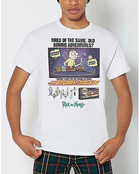 New ⌛ Retro Story Train T 👕 Shirt - Rick and Morty ✨ 3 New ⌛ Retro Story Train T 👕 Shirt - Rick and Morty ✨