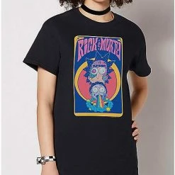 Deals 🎁 Psychedelic Poster T 👚 Shirt - Rick and Morty 🤩 -Spencer's Shop 07633969 e