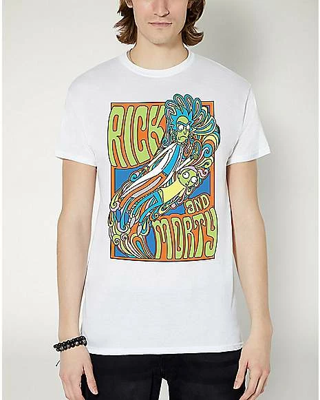 Hot Sale 🤩 Psychedelic Swirl Rick and Morty T 👚 Shirt 🤩 3 Hot Sale 🤩 Psychedelic Swirl Rick and Morty T 👚 Shirt 🤩
