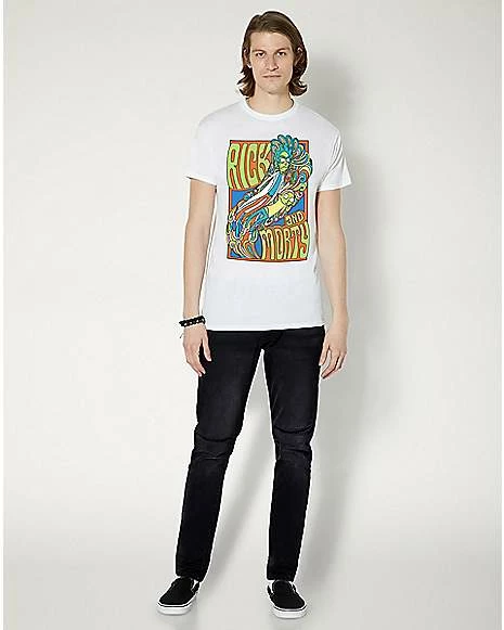 Hot Sale 🤩 Psychedelic Swirl Rick and Morty T 👚 Shirt 🤩 5 Hot Sale 🤩 Psychedelic Swirl Rick and Morty T 👚 Shirt 🤩 - Image 3