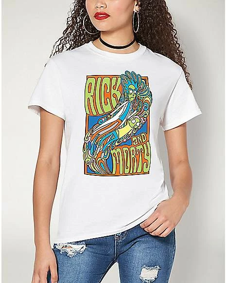 Hot Sale 🤩 Psychedelic Swirl Rick and Morty T 👚 Shirt 🤩 7 Hot Sale 🤩 Psychedelic Swirl Rick and Morty T 👚 Shirt 🤩 - Image 5