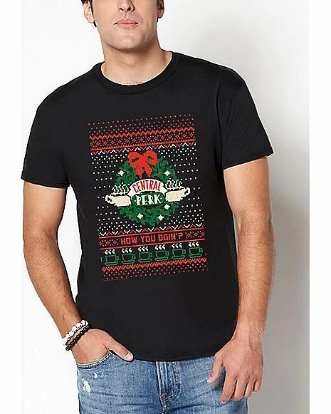 New ๐ Central Perk Wreath T ๐ Shirt - Friends ๐