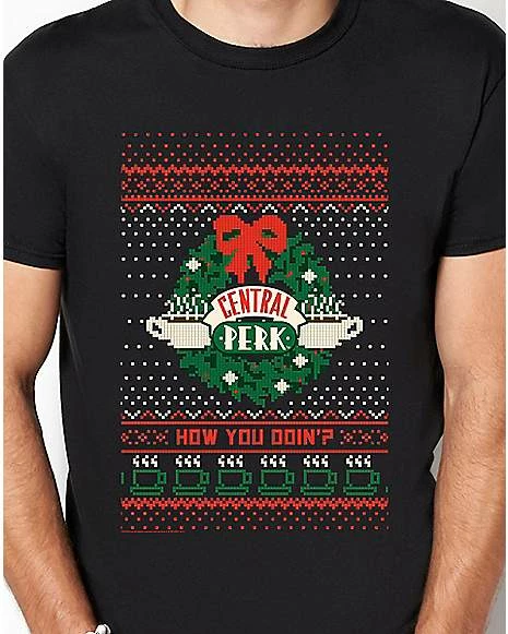 New ๐ Central Perk Wreath T ๐ Shirt - Friends ๐ - Image 2