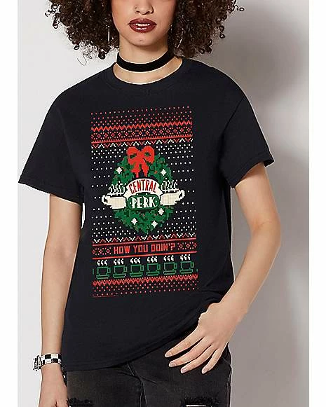 New ๐ Central Perk Wreath T ๐ Shirt - Friends ๐ - Image 5