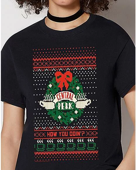New ๐ Central Perk Wreath T ๐ Shirt - Friends ๐ - Image 6