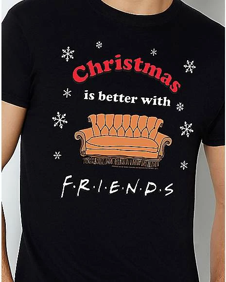 Top 10 โจ Christmas Is Better With Friends T ๐ Shirt - Friends ๐ - Image 2