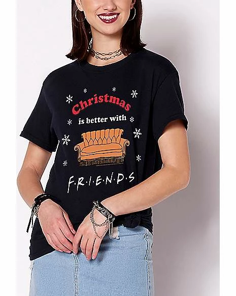 Top 10 โจ Christmas Is Better With Friends T ๐ Shirt - Friends ๐ - Image 5