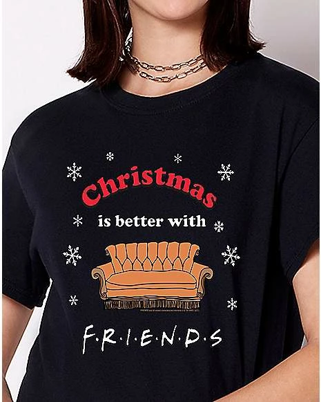 Top 10 โจ Christmas Is Better With Friends T ๐ Shirt - Friends ๐ - Image 6