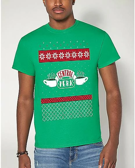 Brand new 👏 Central Perk 🎄 Christmas T 👚 Shirt - Friends 🌟 2 Brand new 👏 Central Perk 🎄 Christmas T 👚 Shirt - Friends 🌟